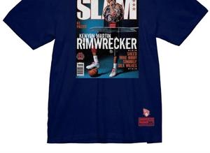 Мужская обложка Slam 04 июня Хьюстон Рокетс Кеньон Мартин футболка темно-синего цвета Mitchell & Ness