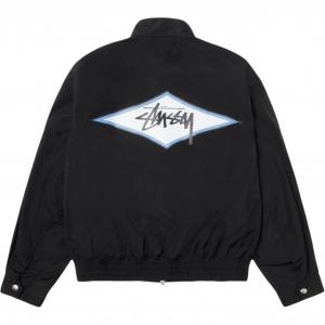 Stussy Командная куртка Harrington для сёрфинга, Black