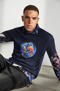 Хлопковая футболка Medicine, темно-синий