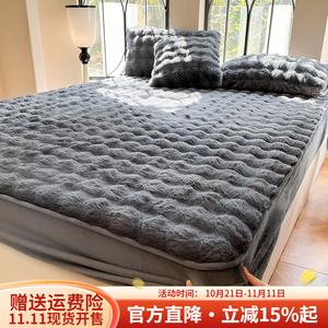 Boyang Плед молочный вельвет с флисовой подкладкой, 180х200 см, цвет Karo Haki