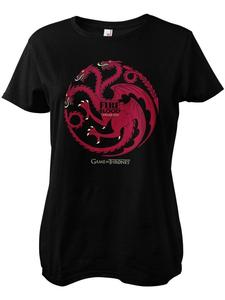 Футболка TargaryenFire & Blood Girly Tee Game of Thrones, черный