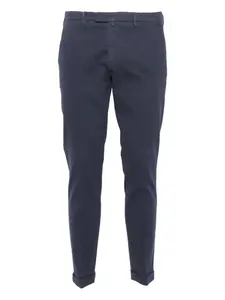 Брюки прямого кроя с манжетами Briglia 1949, синий