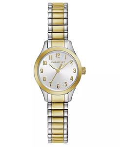 Женские двухцветные часы-браслет из нержавеющей стали, 24 мм Caravelle