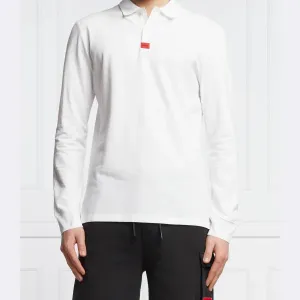 Поло deresolo222 приталенного кроя досада Hugo, белый