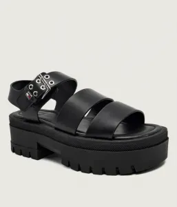 Кожаные сандалии Tommy Jeans, черный