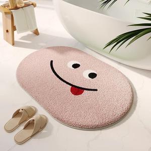 Budis Ковер 50х80 см для прихожей/ванной с геометрическим дизайном, абсорбирующий, нескользящий