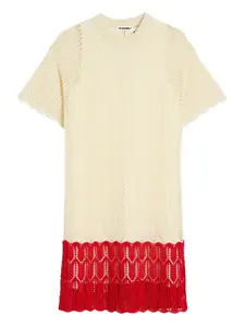 Трикотажное платье Jil Sander, бежевый