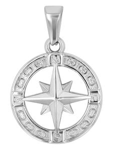 Adeliás Универсальный кулон из нержавеющей стали серебристого цвета