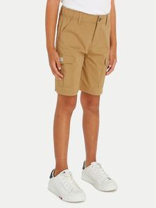 Тканевые шорты прямого кроя Tommy Hilfiger, бежевый