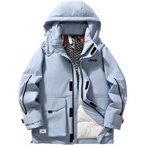 Jeep Унисекс пуховик, Misty Rain Blue