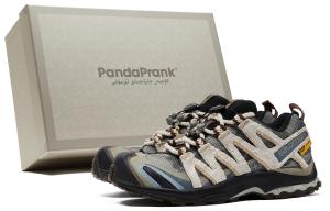 Кроссовки XA PRO 3D LA YAUTE для бега с амортизацией, противоскользящие, низкие, повседневные, unisex, beige blue black SALOMON, бежевый/черный