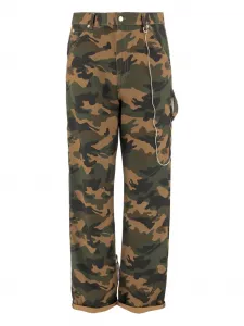 Брюки с камуфляжным рисунком DARKPARK, коричневый