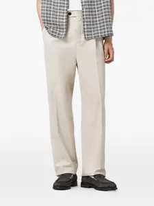 Плиссированные брюки Tallis Allsaints, бежевый