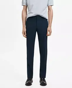 Мужские эластичные брюки Super Slim-Fit для костюма Mango, синий