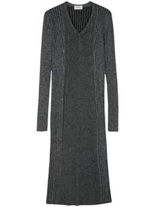 MRZ платье миди в рубчик, черный