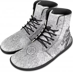 Кроссовки на высокой подошве с принтом бабочки JoyLamoria Bling Bling, кожаные шнуровки, модные высокие кеды, босоножки, широкая обувь Y2K для девочек, Dragon Vintage Style