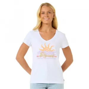 Футболка Rip Curl Cala short sleeve v neck, белый