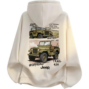 Свитшот для верховой езды Casual Collection Unisex Jeep, оранжевый (fleece-lined)