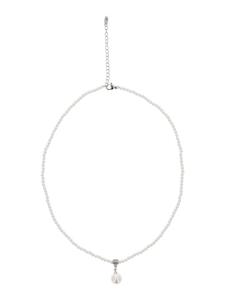 Faina Женское подвесное колье серебристо-белого цвета