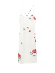 Платье-комбинация с цветочным принтом Nº21, белый