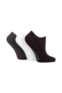 3 пары бамбуковых носков с полумягкой тканью «не для показа» SOCKSHOP, мультиколор