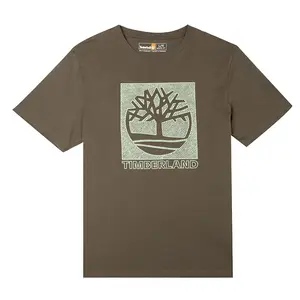 Timberland Футболка SS25 мужская светло-коричневая