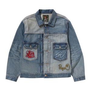 Куртка BAPE x Sean Wotherspoon Crazy Denim Jacket, Indigo