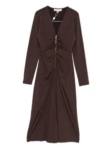 Платье на молнии Michael Michael Kors, коричневый