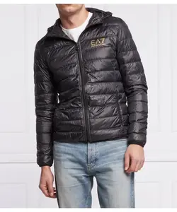 Пуховик Regular fit Ea7, черный