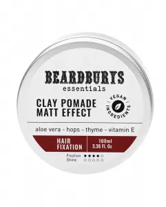 Матовая восковая помада сильной фиксации Clay Pomade 100 мл Beardburys Essentials