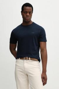 Хлопковая футболка BOSS Orange, синий