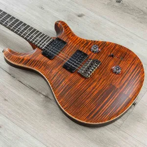 Гитара PRS Paul Reed Smith Wood Library Custom 24, гриф из зирицоте, верхняя дека Flame 10, цвет Orange Tiger
