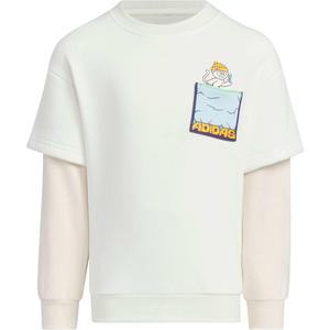 Adidas Толстовка Knit Crewneck Sweatshirt Jade White для детей 3-7 лет