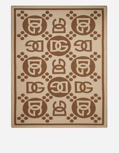 Шерстяное жаккардовое одеяло DOLCE & GABBANA, мультиколор