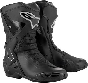 Мотоциклетные ботинки Alpinestars Stella SMX-6 V3 Drystar для женщин, водонепроницаемая туристическая экипировка, улучшенная защита, эргономичная посадка, прочная всепогодная конструкция., Black/Silver