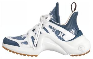 Арчлайт Лоу Топ Повседневные Туфли Женские Синий Белый LOUIS VUITTON