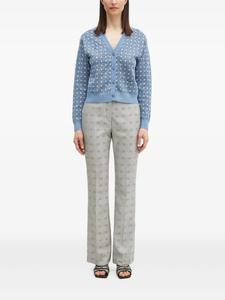 Расклешенные брюки Kenzo Weave, серый