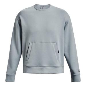 Толстовка summit fleece knit crew 'grey blue' Under Armour, серый