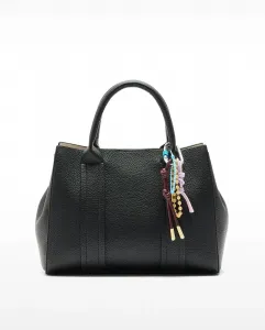 Сумка-тоут на плечо с застежкой-молнией и съемным подвесным элементом Parfois, черный