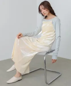 Платье-комбинация с прозрачными велюровыми чашечками