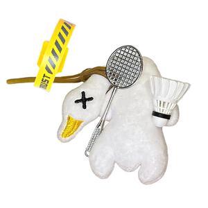AIZIYUO Милый подвес плюш Badminton Roast Duck высотой 9cm