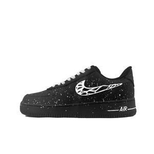 Nike Кроссовки для скейтбординга Air Force 1 с противоскользящим износостойким верхом, унисекс, черные