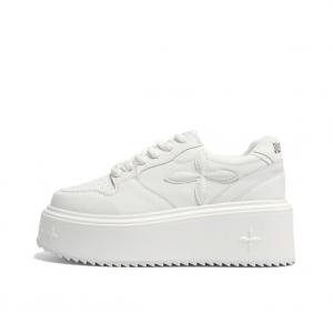 OBWA Нескользящие, износостойкие, легкие, увеличивающие рост, низкие кроссовки для скейтбординга, женские, белые