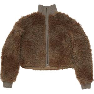 Двухцветная застегивающаяся на молнию куртка Acne Studios, Грязно-коричневый