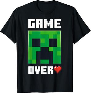Футболка Minecraft Creeper Sends Its Love, черная