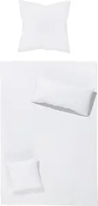 Постельное белье Würzburg с гостиничным замком, белое, 1 шт. 135x200 см + 1 шт. 80x80 см Erwin Müller