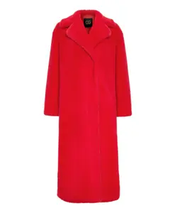 Роскошное пальто из искусственного меха Freya - красное Cesare Gaspari, красный