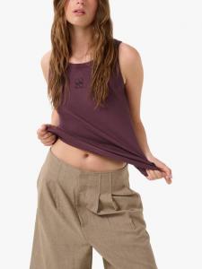 Майка-джерси Mandy Rib Slim Fit MY ESSENTIAL WARDROBE, Fudge