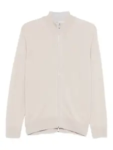 Кардиган на молнии с высоким воротником Eleventy, нейтральный
