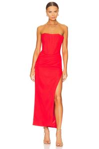 Платье миди Bardot Saira, цвет Orange Sorbet